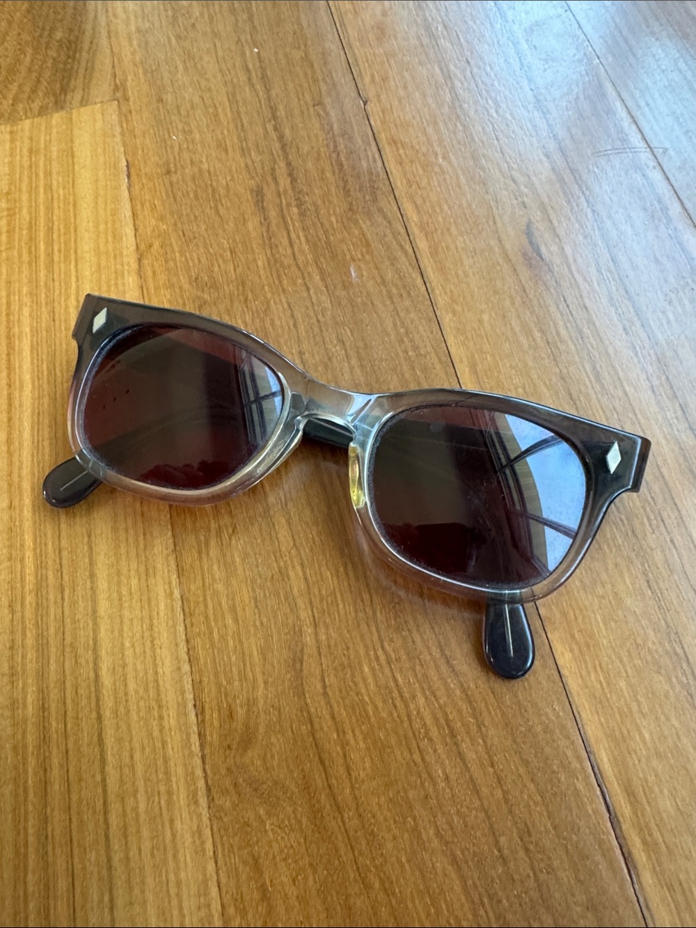 VTG Foremost 1960/70s FDR/Horn-Rimmed Sunglasses in Brown and Smoke 49/22